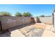 Block wall fencing surrounds a backyard area at 3646 N 69Th Ave # 4, Phoenix, AZ 85033