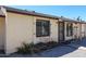 The house is landscaped with desert vegetation and has security doors at 3646 N 69Th Ave # 4, Phoenix, AZ 85033