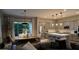 Eat-in kitchen boasts stainless appliances, bar seating, and sliding glass doors at 4090 S Virginia Way, Chandler, AZ 85249