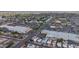 Wide aerial view of a neighborhood showcasing its proximity to shopping centers and streets at 5109 W Sanna St, Glendale, AZ 85302