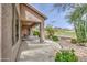 Spacious covered patio with desert landscaping and scenic views at 5289 S Red Yucca Ln, Gold Canyon, AZ 85118