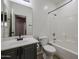 A full bathroom with shower/tub, toilet and vanity at 5415 E Mckellips Rd # 104, Mesa, AZ 85215