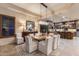 Elegant dining room with stylish lighting and large table for entertaining at 6888 E Mighty Saguaro Way, Scottsdale, AZ 85266