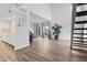 Bright living room with wood floors, lots of light, and slider to patio at 17808 N 45Th Ave, Glendale, AZ 85308