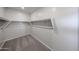 Walk-in closet with carpet, shelving and metal racks for hanging clothes and storing accessories at 18244 W Daley Ln, Surprise, AZ 85387