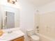 Traditional bathroom featuring a tub and shower combination and a single sink vanity at 1037 E Dust Devil Dr, San Tan Valley, AZ 85143