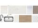 Assortment of interior materials, including backsplash, countertop, cabinet door, carpet, and tile flooring at 11432 E Utopia Ave, Mesa, AZ 85212