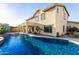 Sparkling backyard pool with clear blue water, perfect for relaxation and entertaining with the outdoor patio nearby at 1147 E Lodgepole Dr, Gilbert, AZ 85298