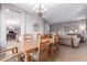 Open layout of the Living Room and Dining Room at 1147 E Lodgepole Dr, Gilbert, AZ 85298