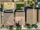 Aerial view of backyard featuring desert landscaping and fence lines at 11732 W Foothill Dr, Sun City, AZ 85373