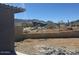 Desert backyard showcasing desert view and block wall fence at 13382 E Sand Hills Rd, Scottsdale, AZ 85255