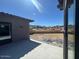 Unfinished backyard area for a home with a block wall providing privacy and views of the surrounding area at 13382 E Sand Hills Rd, Scottsdale, AZ 85255