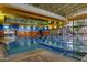 The indoor pool is perfect for swimming laps, and provides plenty of natural light from surrounding windows at 29854 N 132Nd Dr, Peoria, AZ 85383