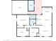 Detailed floor plan illustrating the layout of the house, showcasing the placement of rooms and spaces at 3405 S Cutler Dr, Tempe, AZ 85282