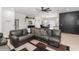 Spacious living area showcasing the seamless flow into the dining area, complete with comfortable seating at 4115 S 75Th Dr, Phoenix, AZ 85043