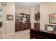 Living area with built-in shelving and cabinets, perfect for storage and displaying decor at 45140 W Zion Rd, Maricopa, AZ 85139