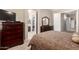 Spacious main bedroom with view to walk-in closet and bath at 45140 W Zion Rd, Maricopa, AZ 85139