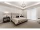 Serene main bedroom featuring neutral tones, tray ceiling, and an abundance of natural light at 5250 E Deer Valley Dr # 243, Phoenix, AZ 85054