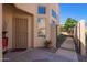 Inviting home entrance with security door and a decorative potted plant at 9070 E Gary Rd # 136, Scottsdale, AZ 85260