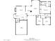 Detailed floor plan showcasing the layout of the home including the kitchen, bedrooms, and living spaces at 930 E Citation Ln, Tempe, AZ 85284