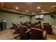 Private theatre room with comfortable leather seating and large screen display at 14575 W Mountain View Blvd # 10313, Surprise, AZ 85374