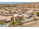 Aerial view of neighborhood featuring numerous homes with pools at 15055 S 40Th Pl, Phoenix, AZ 85044
