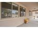 Covered patio with neutral wall and exterior bench overlooking a beautiful backyard at 16526 W Calle Lejos --, Surprise, AZ 85387
