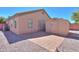 View of backyard with shed and fenced perimeter at 1778 E Bishop Pl, Casa Grande, AZ 85122