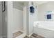 This bathroom has a separate tub and shower for flexible bathing options at 18483 W Paradise Ln, Surprise, AZ 85388