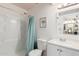 Clean, bright bathroom with shower and vanity at 3113 W Royal Palm Rd, Phoenix, AZ 85051