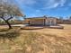 Backyard with patio, a large tree, and a view of the home's exterior at 3702 E Karen Dr, Phoenix, AZ 85032