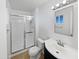 Bright bathroom with a shower, toilet, and vanity sink at 3702 E Karen Dr, Phoenix, AZ 85032
