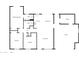 Detailed floor plan showcasing the layout of the home, including bedrooms, bathrooms, kitchen, and living spaces at 3702 E Karen Dr, Phoenix, AZ 85032