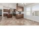 Kitchen dining area featuring modern pendant lights and tile flooring at 9431 E Coralbell Ave # 178, Mesa, AZ 85208