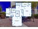 A floor plan showing the primary bedroom, bathroom, laundry room, and stairs at 26638 N Babbling Brook Dr, Phoenix, AZ 85083