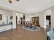 Open-concept dining room with hardwood floors at 1347 W Straford Ave, Gilbert, AZ 85233