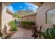 Charming courtyard with seating and desert landscape at 11187 E De La O Rd, Scottsdale, AZ 85255