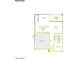 Layout of the first floor showing the kitchen, dining, great room, garage, and bedroom at 1481 E Prescott St, Gilbert, AZ 85298