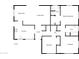 Detailed floor plan showcasing the layout of the home's living spaces, bedrooms, and bathrooms on floor 1 at 2201 W Avalon Dr, Phoenix, AZ 85015
