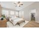 Inviting main bedroom with ensuite bathroom and walk-in closet access at 3321 N Silverado --, Mesa, AZ 85215