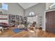 Bright living room features hardwood floors, vaulted ceilings, and lots of natural light at 3932 W Rene Dr, Chandler, AZ 85226