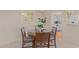 Cozy dining room with seating for four and adjacent to the kitchen at 425 S Parkcrest Dr # 334, Mesa, AZ 85206