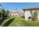 Lush backyard with grassy area, desert views and block wall for privacy at 4332 E Calle Redonda St, Phoenix, AZ 85018