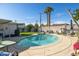 Backyard oasis featuring a pool, patio, desert views, privacy fence and desert landscaping at 4332 E Calle Redonda St, Phoenix, AZ 85018
