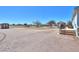 Vast backyard with a storage shed and a spacious area at 49853 W Jean Dr, Maricopa, AZ 85139