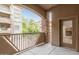 Balcony with stone pillars offering views of the community at 5450 E Deer Valley Dr # 2003, Phoenix, AZ 85054