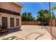 Large concrete patio perfect for entertaining and activities, complemented by a basketball court at 4302 E Mountain Vista Dr, Phoenix, AZ 85048