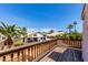 Enjoy backyard views from this home's deck, with palm trees adding a tropical feel at 4302 E Mountain Vista Dr, Phoenix, AZ 85048