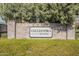 Calliandra Estates entrance sign featuring brick pillars and mature landscaping at 2563 E Muirfield St, Gilbert, AZ 85298