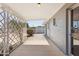 The covered patio features a minimalist design at 5455 E Baltimore St, Mesa, AZ 85205